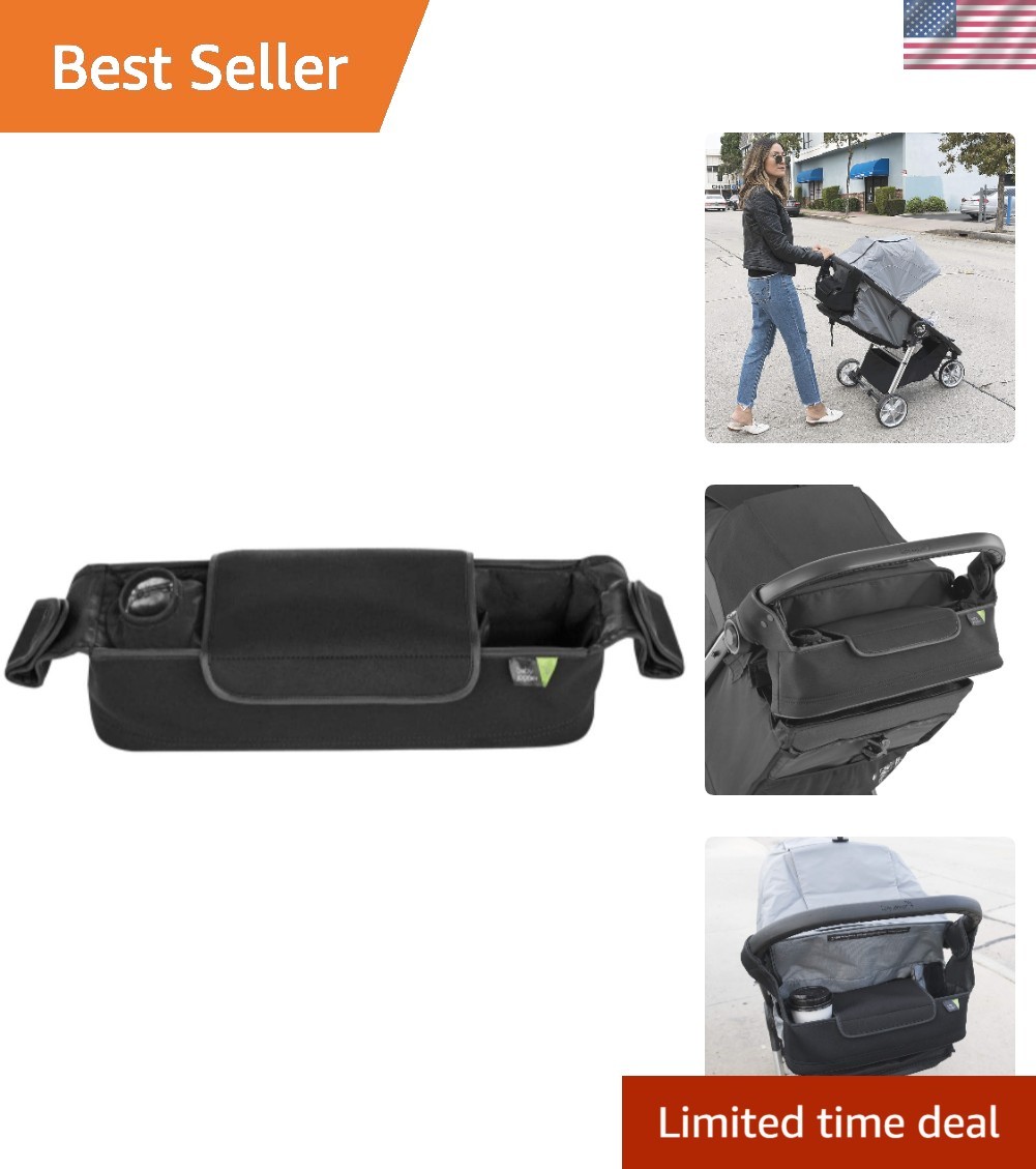 Essential Stroller Parent Console - Insulated Drink & Covered Storage Pouch
