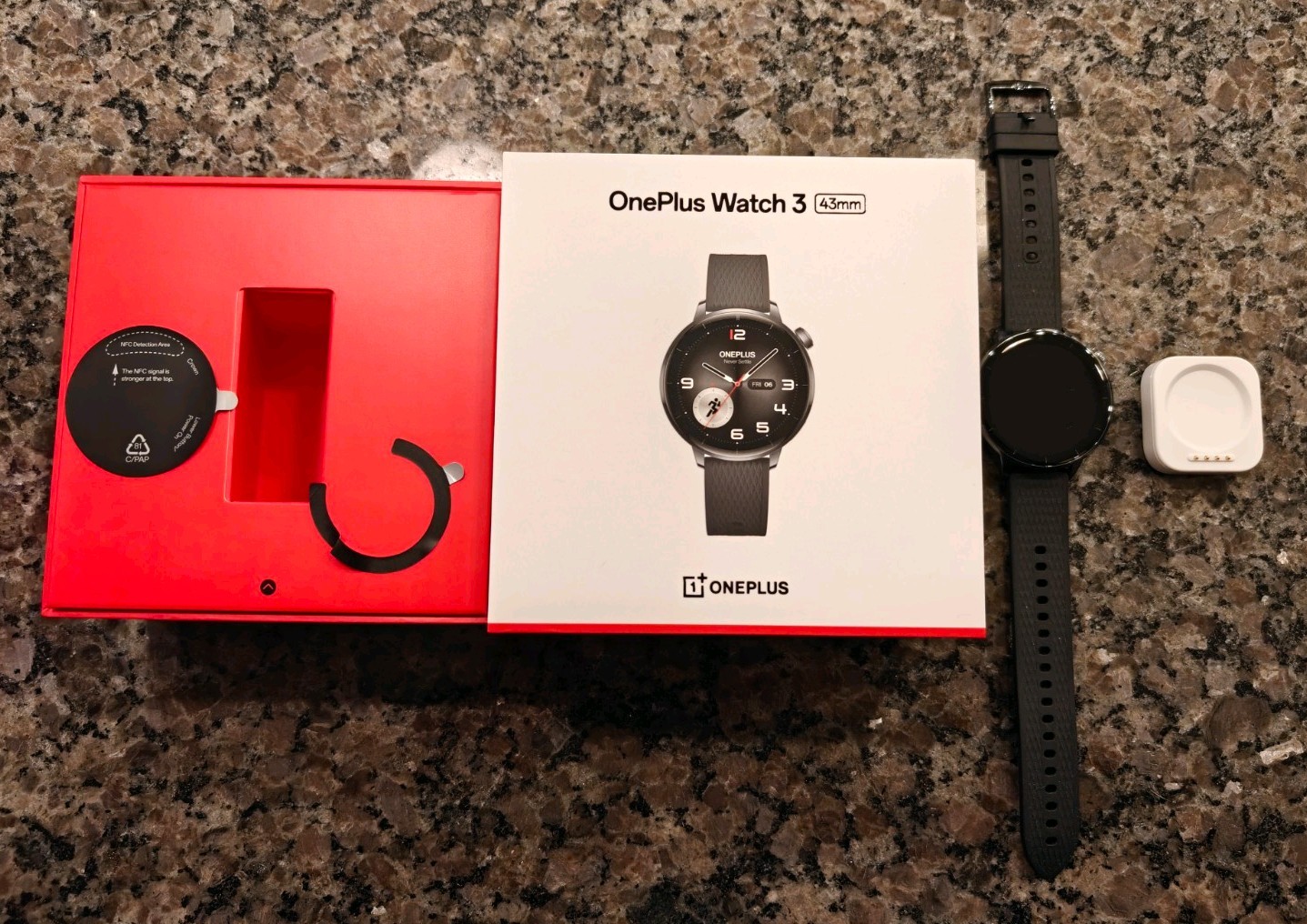 OnePlus Watch 3 43mm Black Steel - Open Box