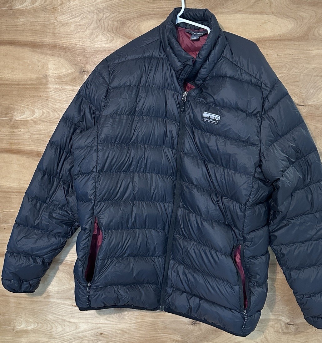 Eddie Bauer Down Men's XXL Jacket Quilted Puffer Full Zip Pockets