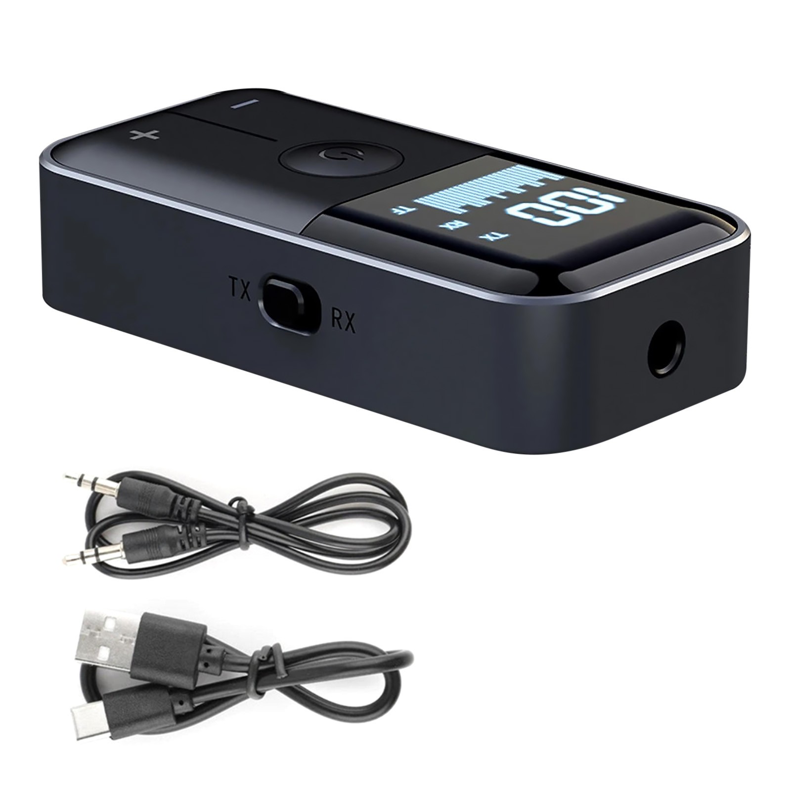Bluetooth 5.4 Audio Adapter Wireless Receiver Transmitter with Type-C Charging