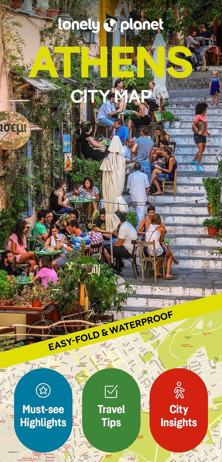 Lonely Planet Athens City Map: Durable, Waterproof, Easy-Fold Planning Map with 