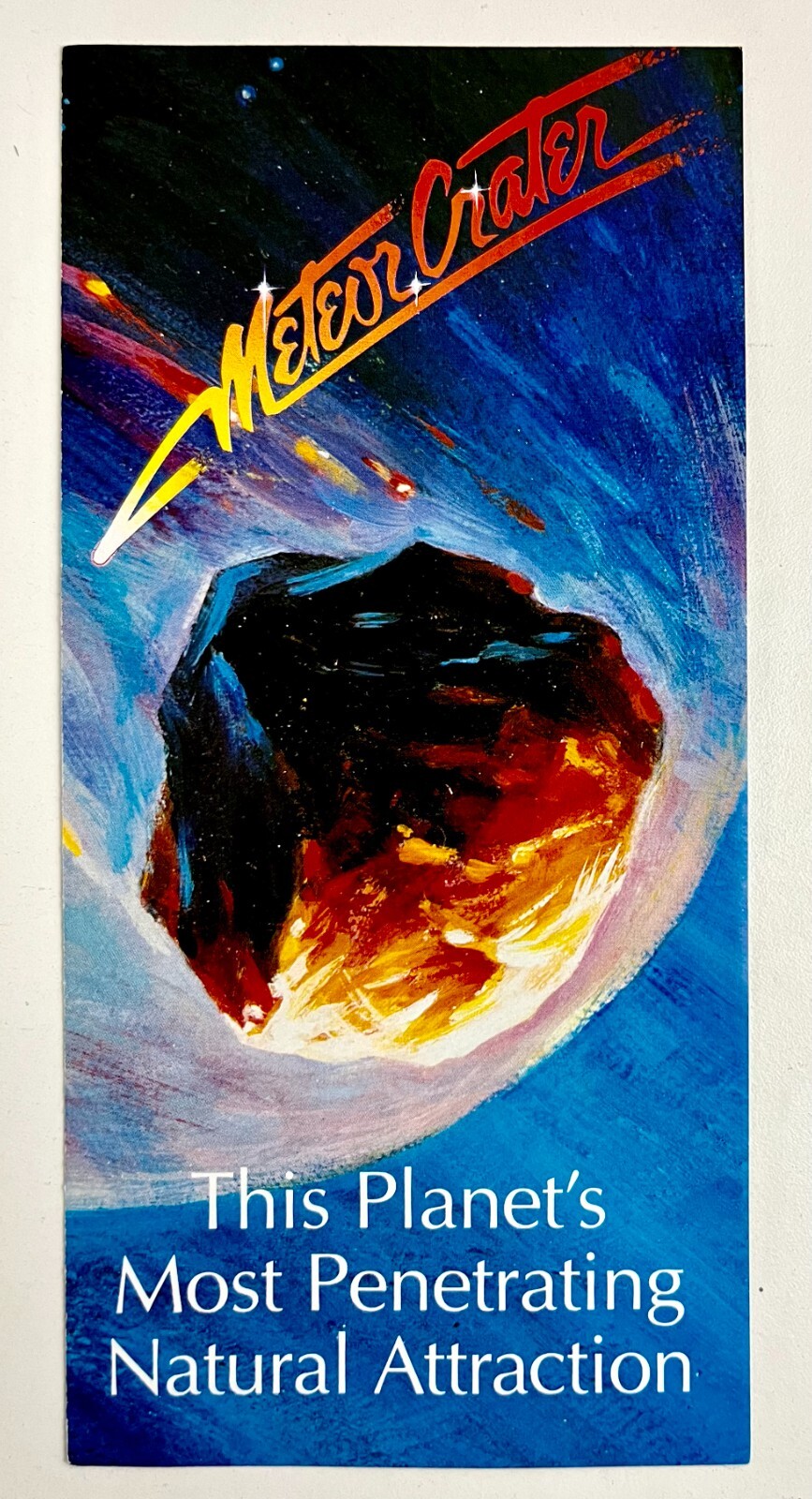 1990s Meteor Crater Museum RV Park Flagstaff Arizona Vintage Travel Brochure AZ