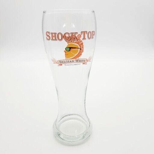 Shock Top Beer Glass 16oz Pilsner Mancave Barware Pub Bar