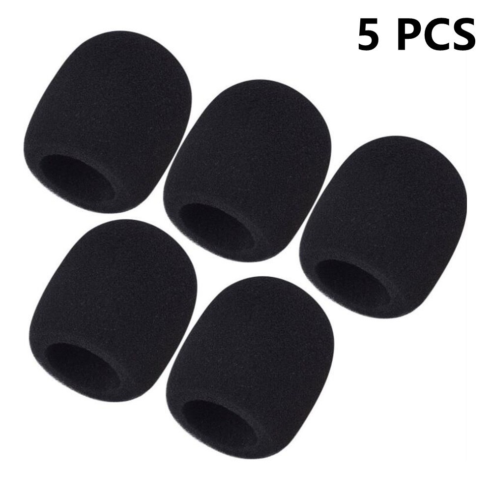 5 Pack Foam Handheld Microphone Windscreen Replacement High Quality Covers- Uk