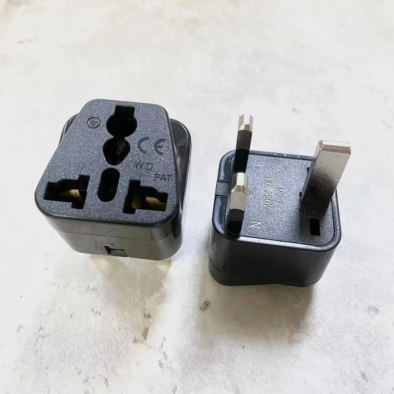 Universal Travel Plug Adapter EU US AU To UK Type G Singapore Malaysia 13A