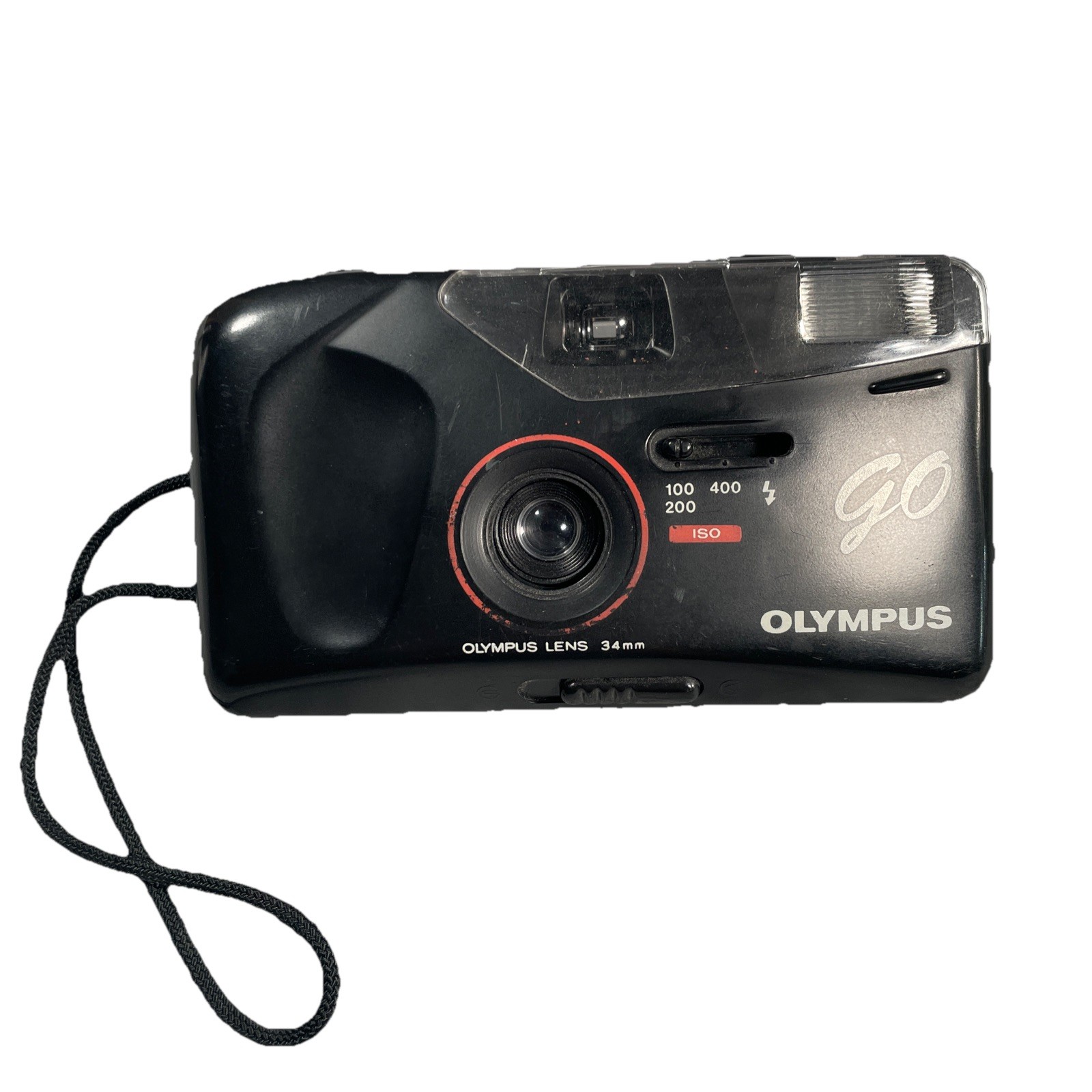 Olympus Go 35mm Compact Film Camera Black Tested Working Photography Vintage