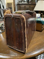 Old Vintage Samsonite Brown Hard Shell Case Make Up Suitcase Luggage Mens Womens