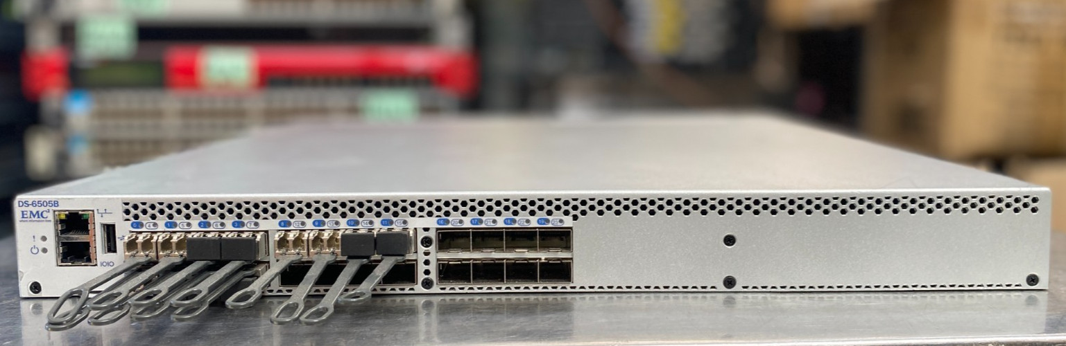 Brocade EMC DS-6505B 12-Port Active 24-Port 16Gb FC SAN Switch | 100-652-600