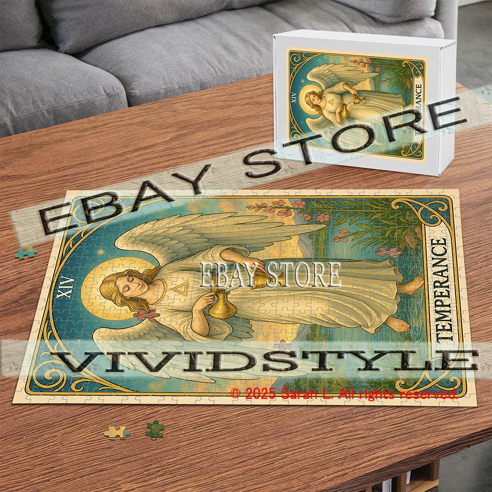 Temperance Tarot Card aesthetic magical mystic 500pc jigsaw puzzle 15X20.5 in
