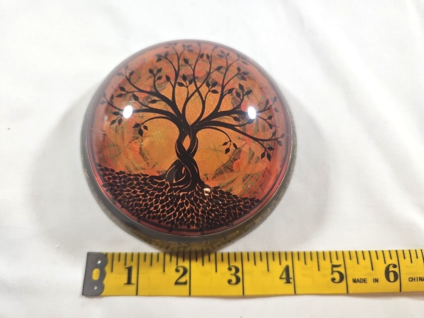 Tree Of Life Resin Trinket Box 3.5" x 2"