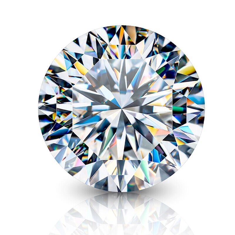 5.CT Natural White Color Diamond Round Cut VVS1 D Grade 1 Free Gift Certified