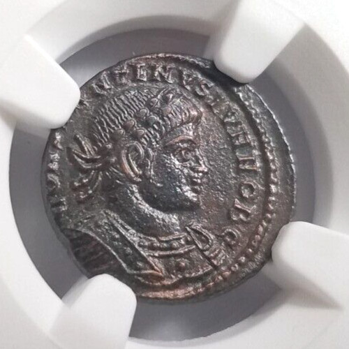 Constantine II Roman Empire BI Nummus AE3/4 NGC Ch AU Ancient Epfig Hoard Caesar