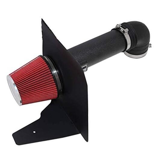 Cold Air Intake System Kit fit for 2012-2015 Chevy Black Tube & Red Filter