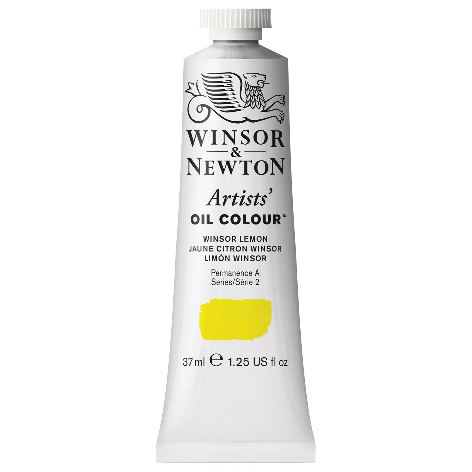 Winsor & Newton Artists' Oil Color, 37ml Tube, Winsor Lemon