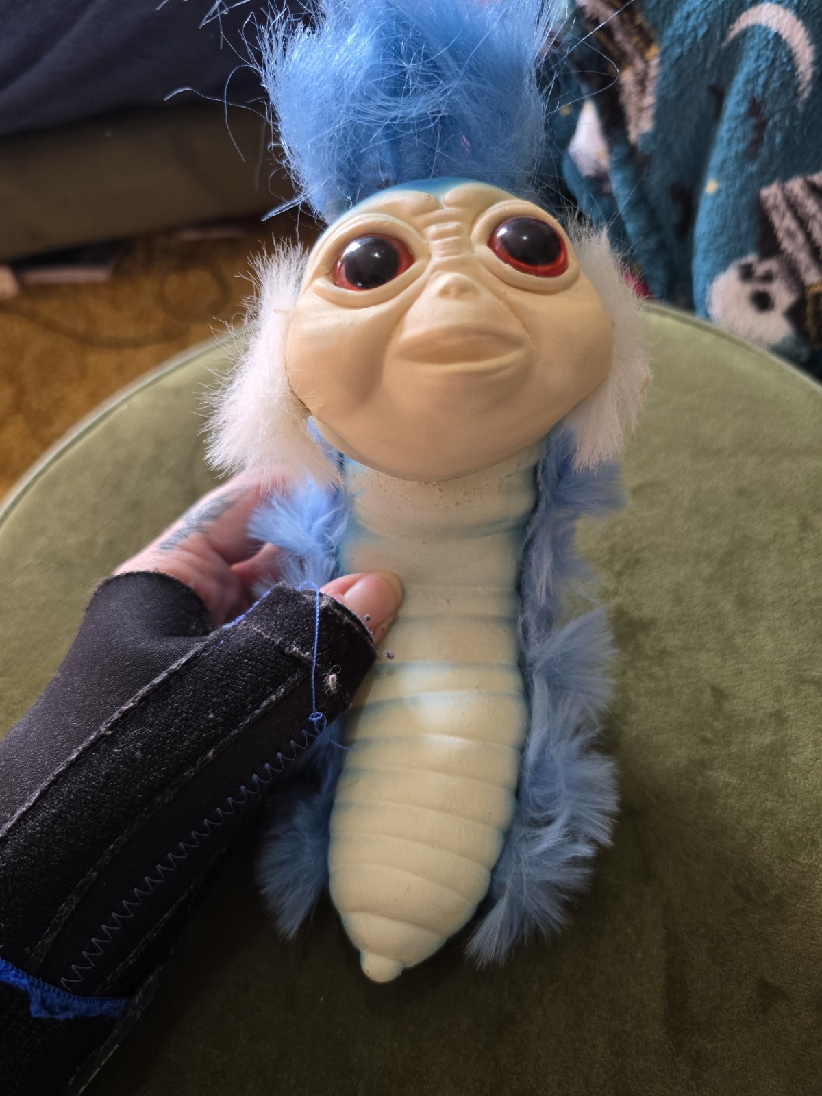 Vintage William Worm Toy From Never Ending Story Film