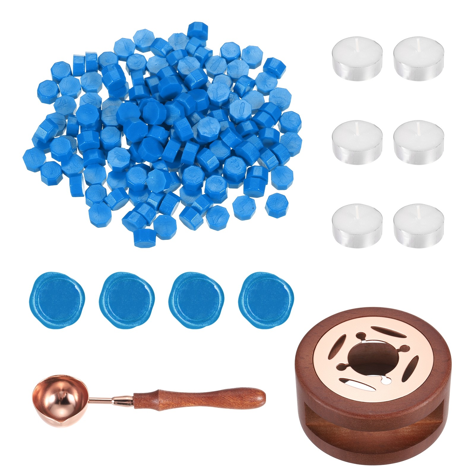 Wax Seal Kit, 150 Wax Beads, Candles, Dark Blue