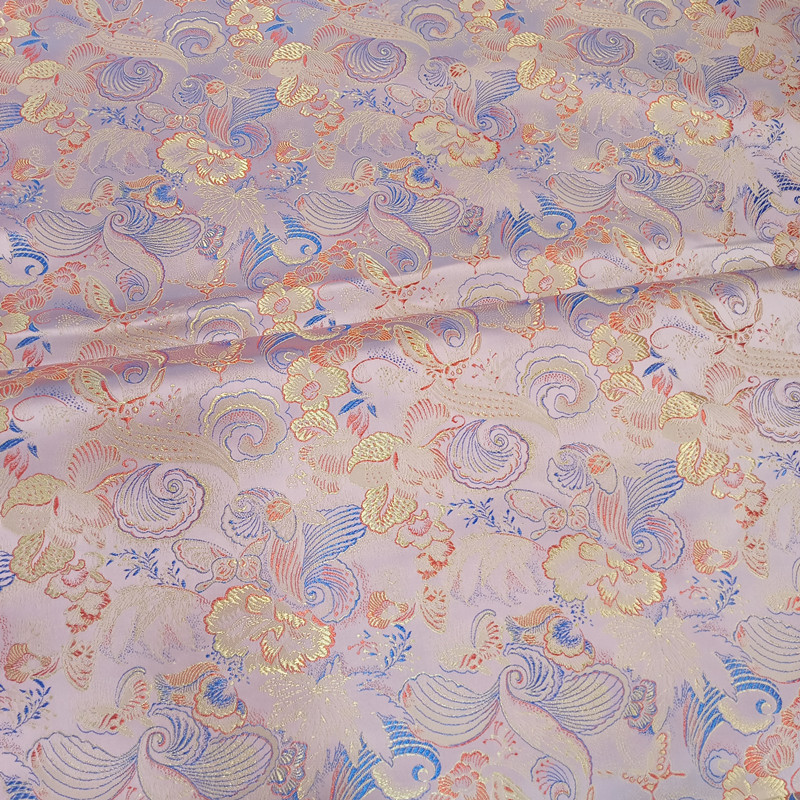 75cm Wide Jacquard Brocade Fabric Shiny Chinese Style Cloth for Cheongsam Sewing