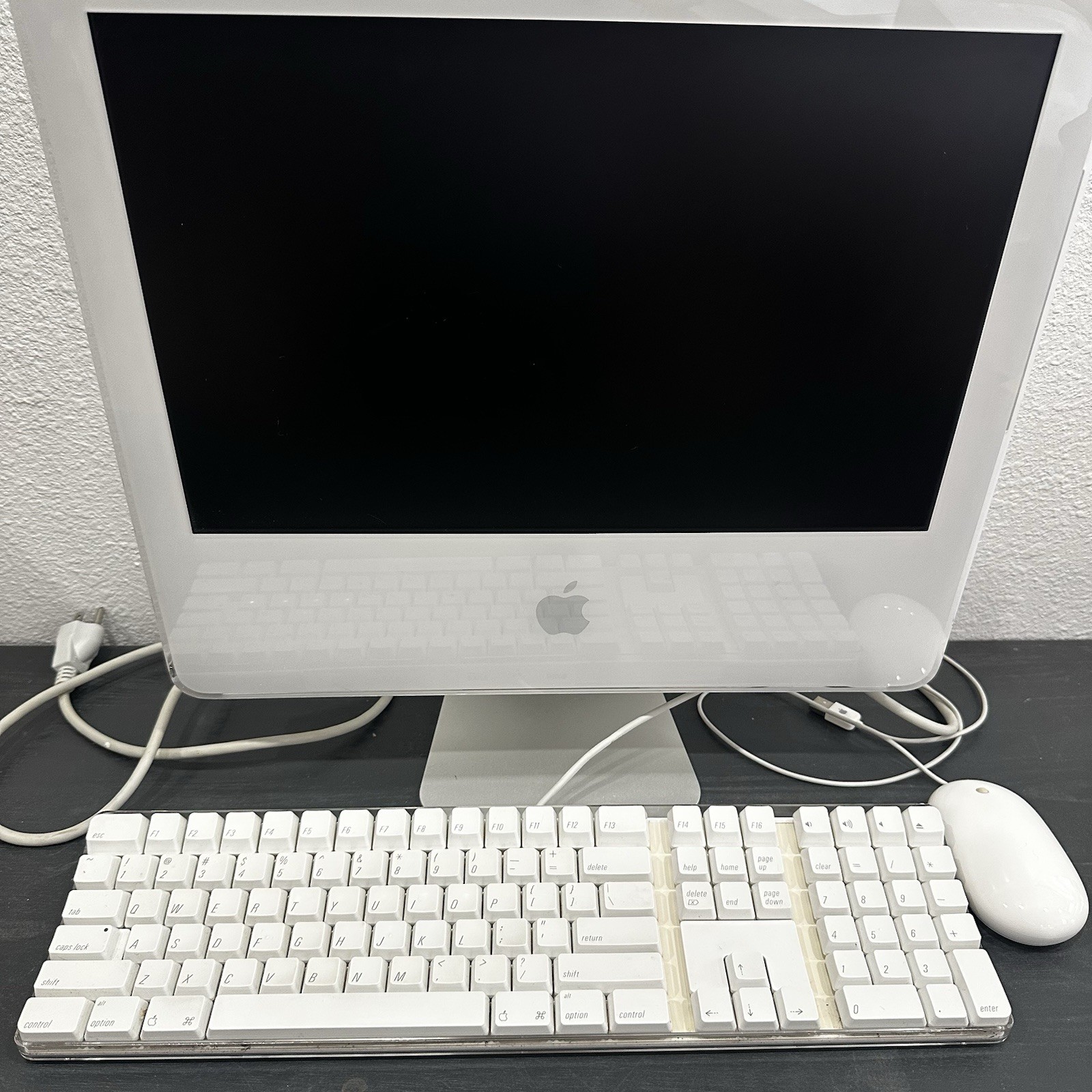 Apple iMac A1208 17" PowerPC 160GB  Keyboard + Mouse Collectors Working