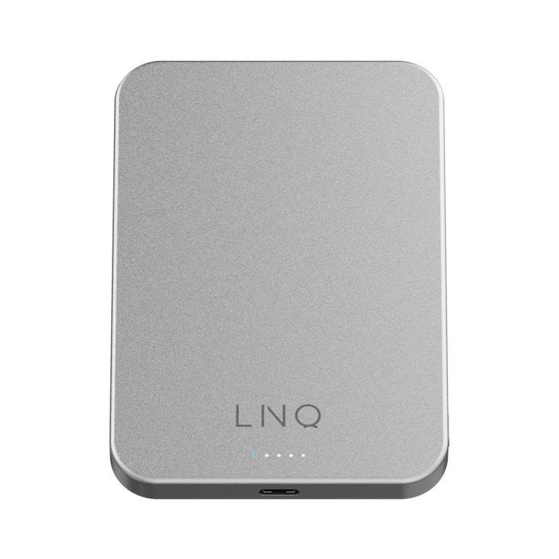 LINQ LQWP052 5000mAh Portable Battery Wireless Charging Silver