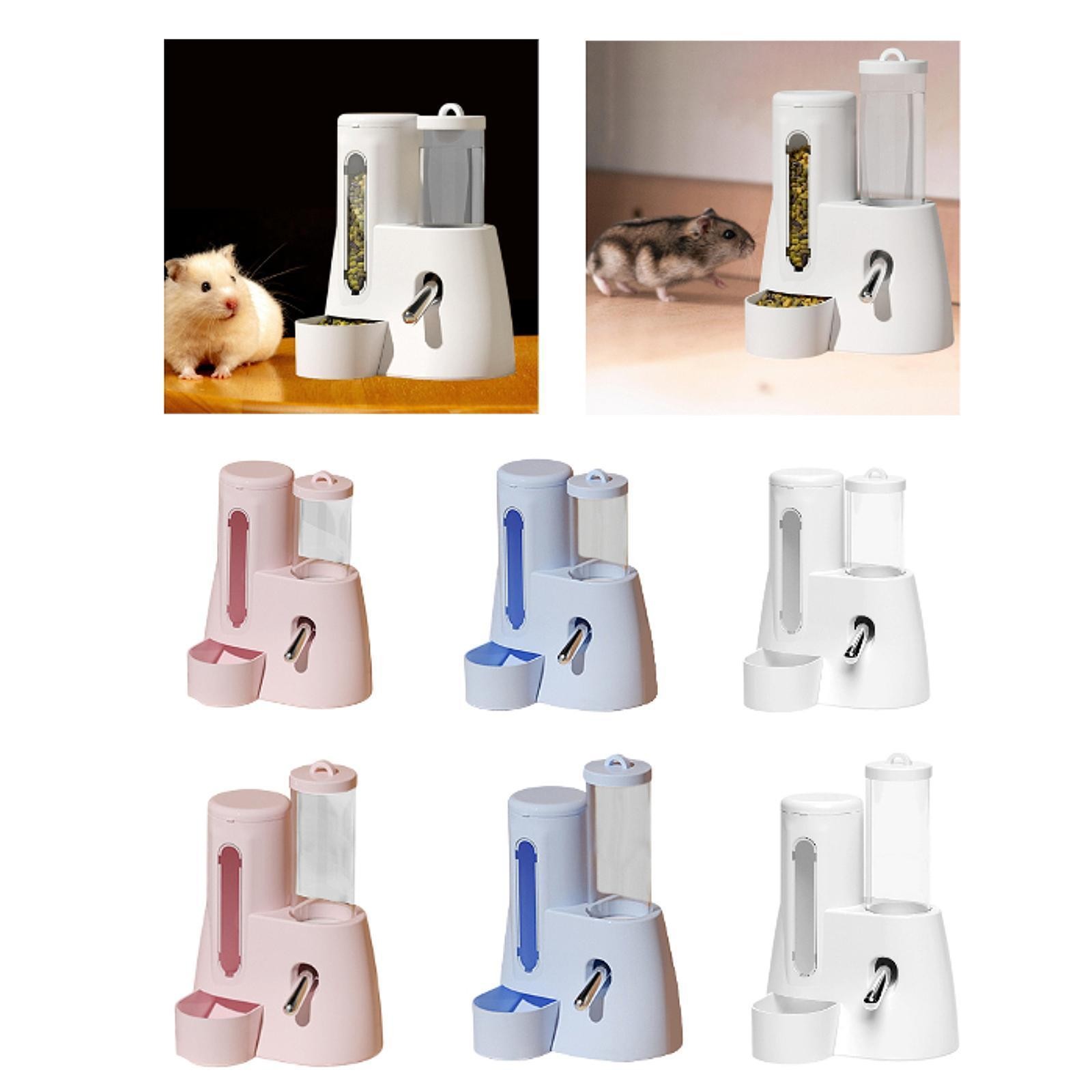 Automatic Hamster Feeder Feeding Station with Water Bottle Versatile Large