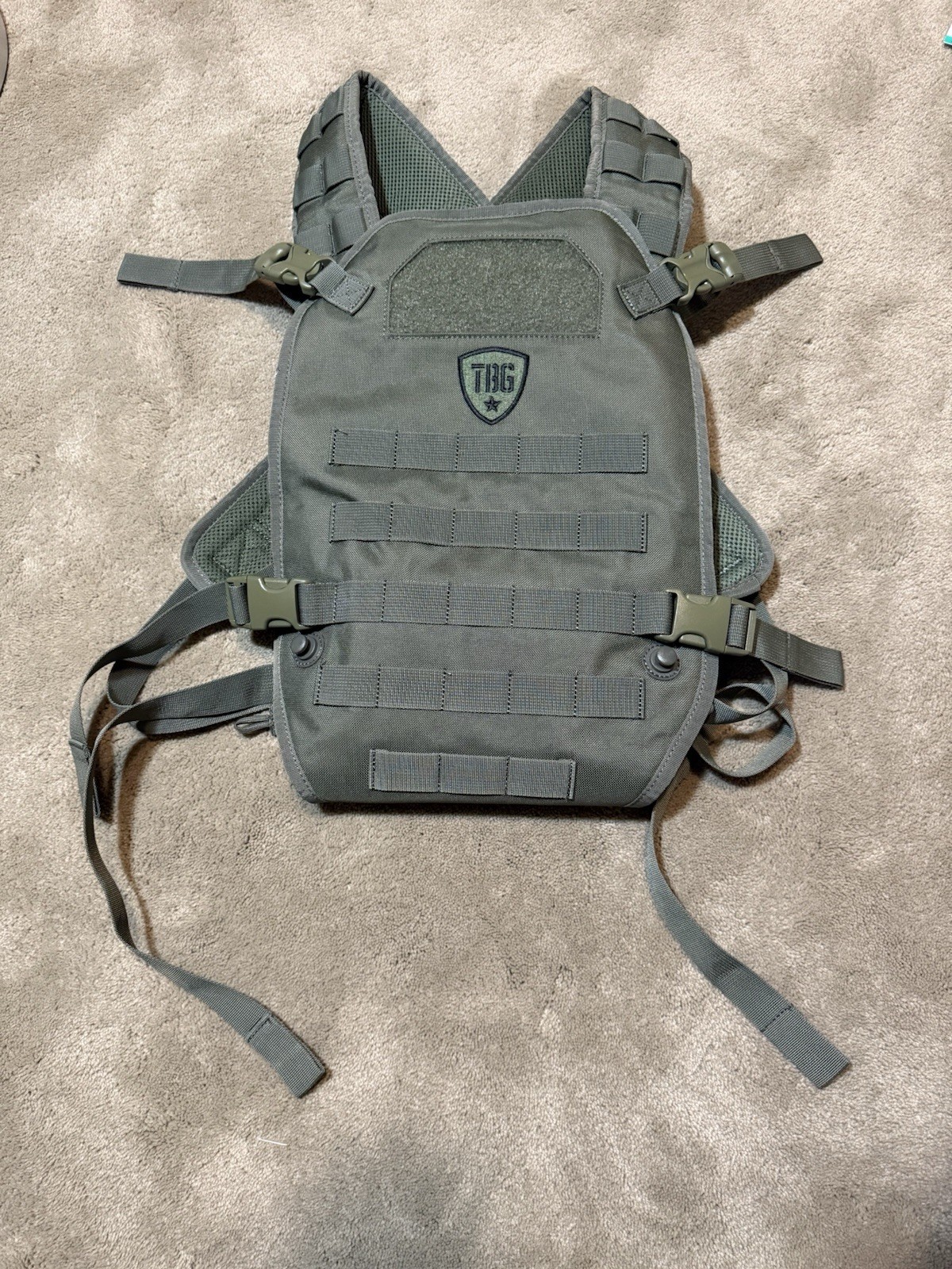 Tactical Baby Gear TBG Green Nylon Tactical Baby Carrier Buckle Multi-Positions
