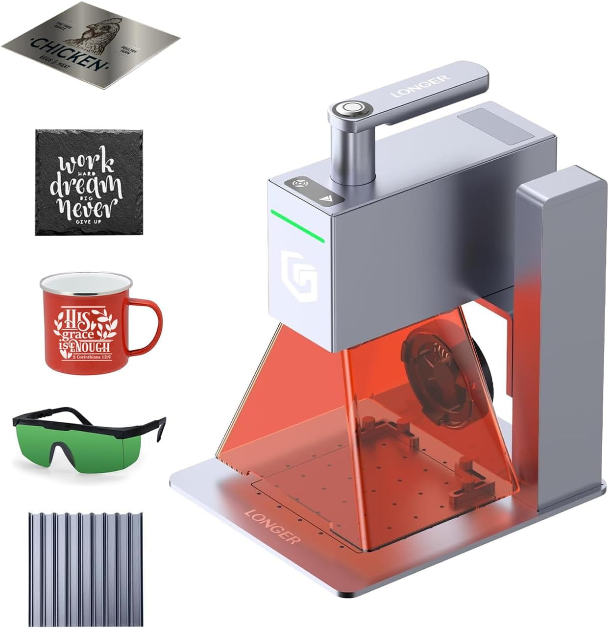 Nano Portable 6W Laser Engraver, 6000Mw Output Laser Cutter Machine, DIY Engrave