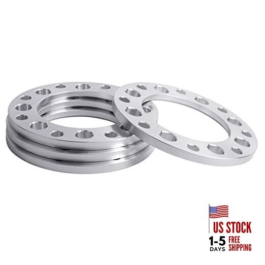  4pc 12mm 1/2" Universal Forged 8Lug Wheel Spacers 8x6.5 Pack of 4, 12mm