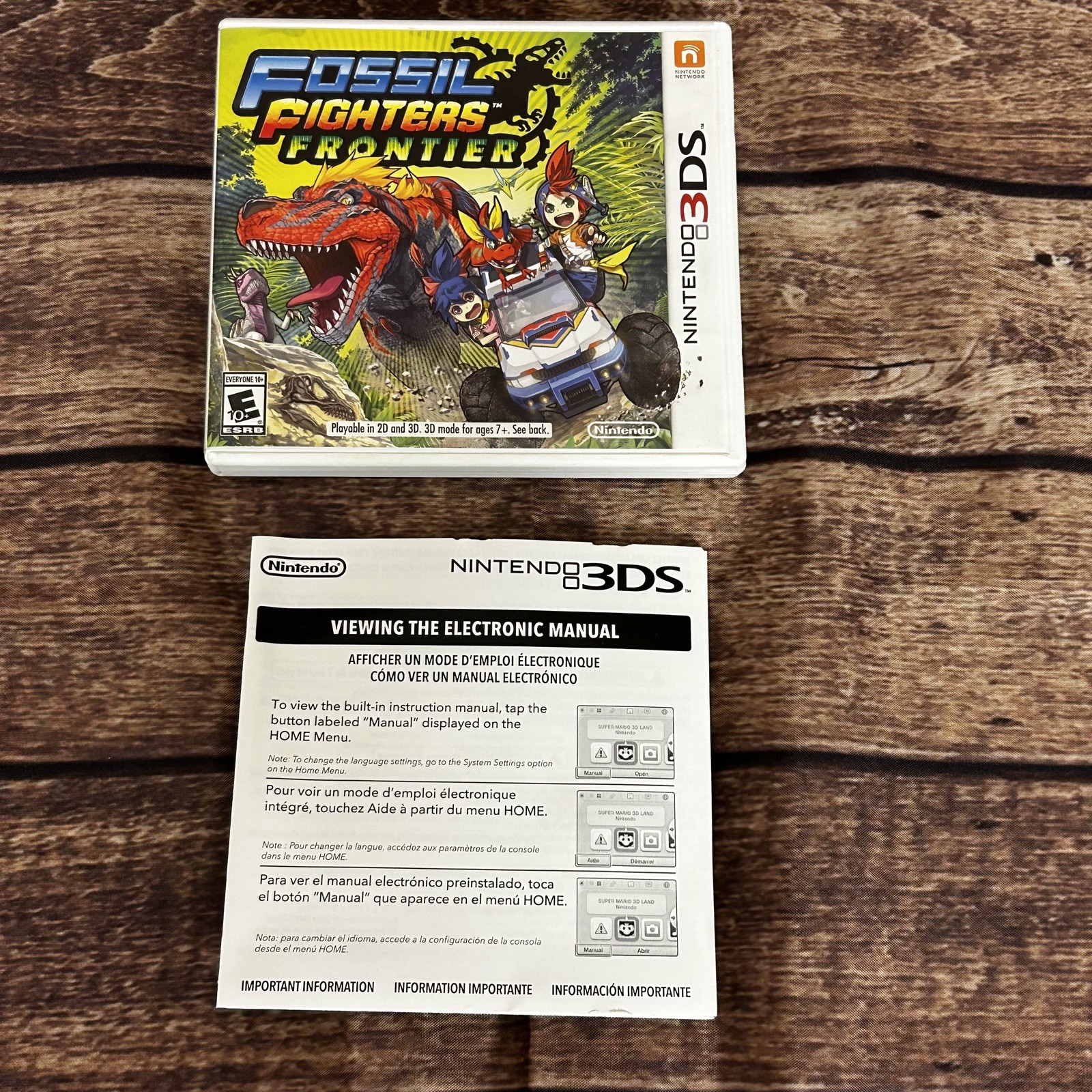 Fossil Fighters Frontier Nintendo 3DS CASE ONLY (no game)