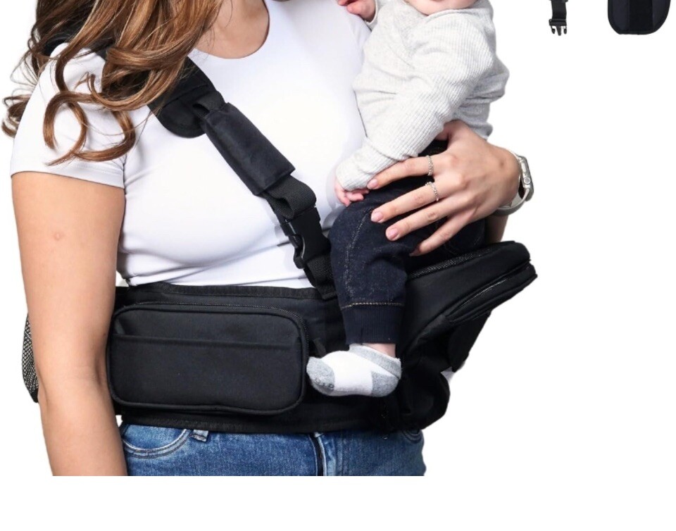 Baby Hip Carrier, Hip Seat Baby Carrier with Advanced Adjustable Waistband & Var
