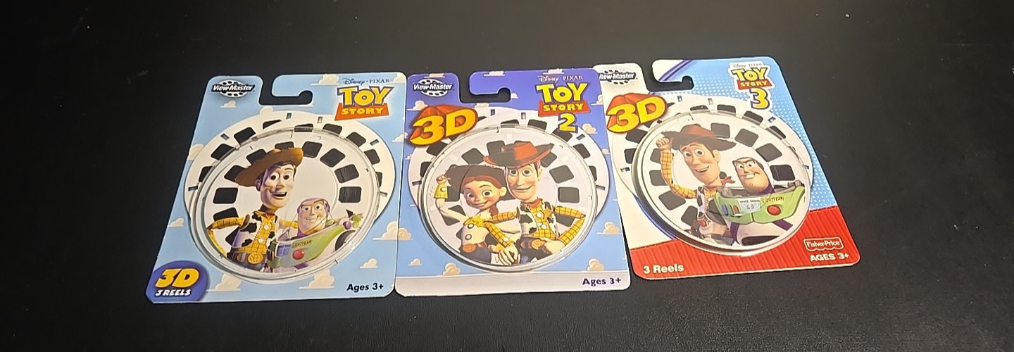RARE VINTAGE View Master Reels Toy story 1,2,3 brand new