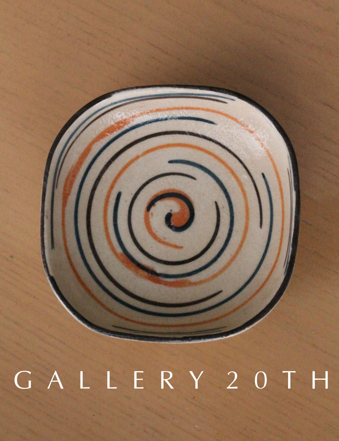 SUPERB! MCM ABSTRACT POTTERY DISH! VTG RAYMOR 50S 60S ORIG ART GAMBONI BOWL