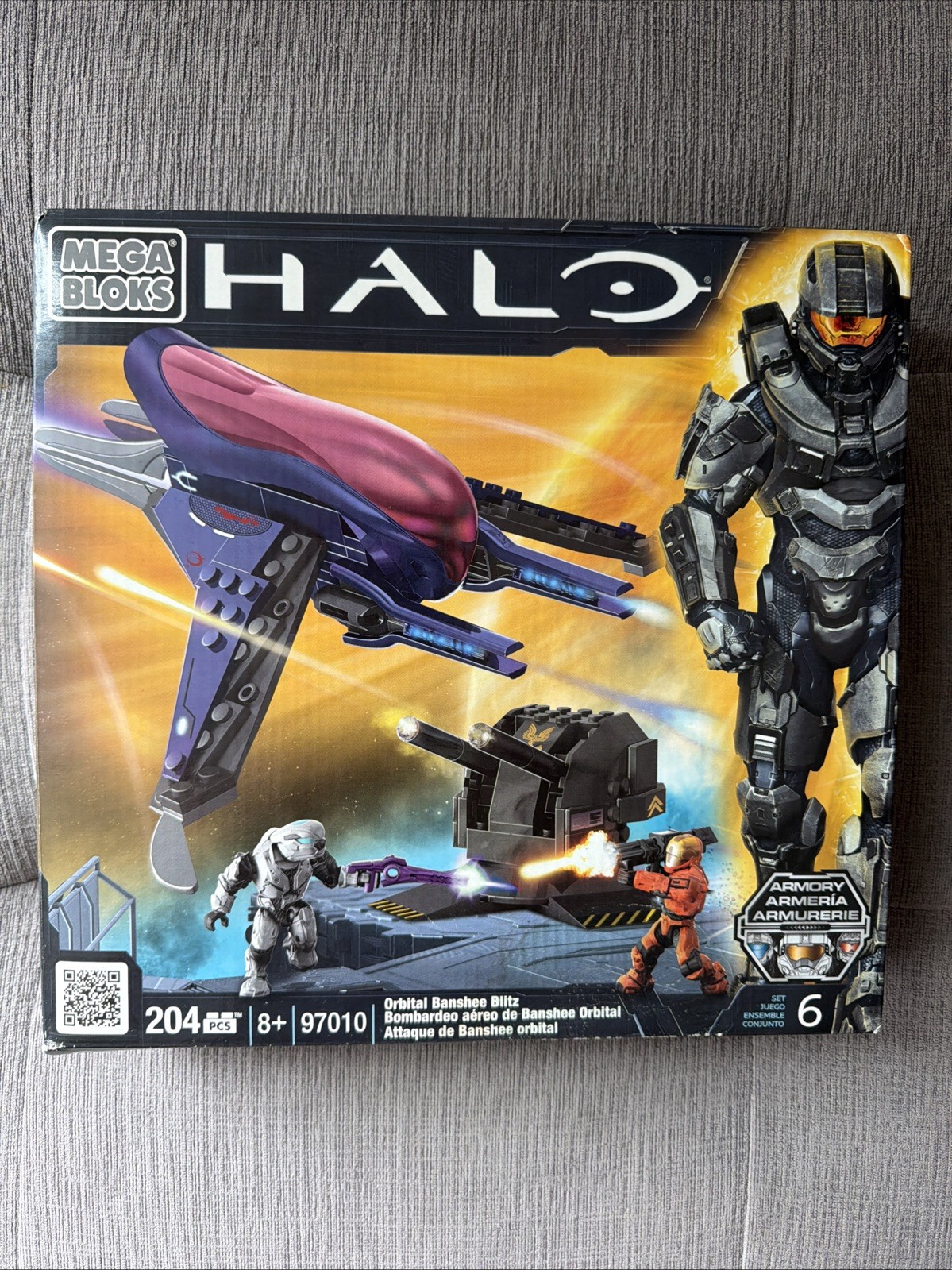 Mega Bloks Halo 97010 - Orbital Banshee Blitz - 2012 - 204 Pc - NEW Sealed