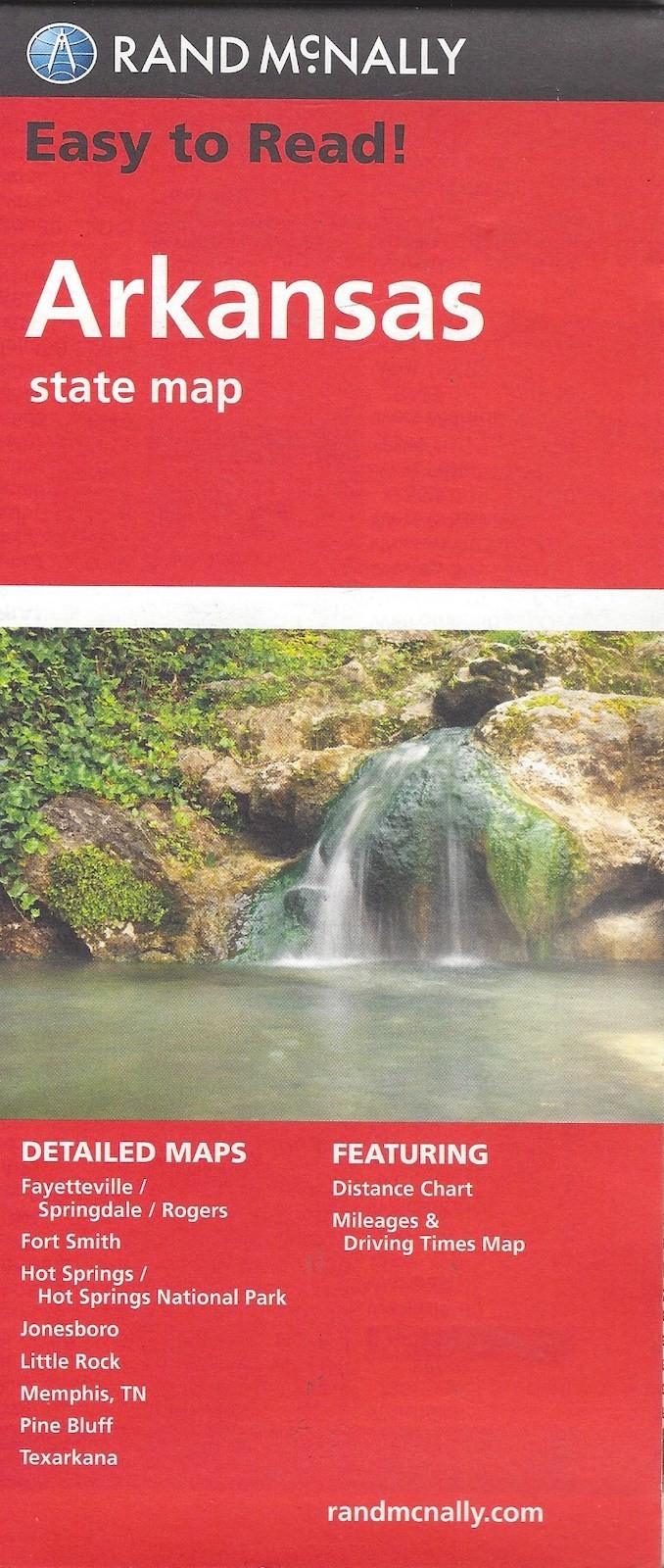 State Map of Arkansas, Easy To Read!, Rand McNally