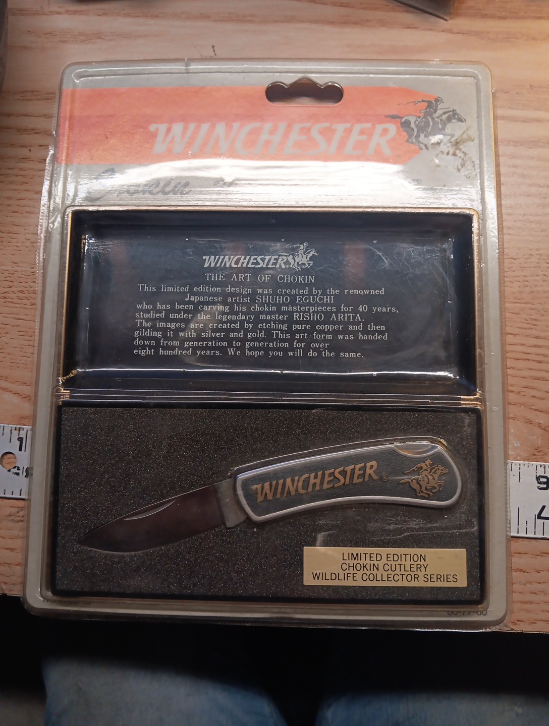 NEW WINCHESTER LIMITED EDITION CHOKIN CUTLERY WILDLIFE POCKET KNIFE STAINLESS