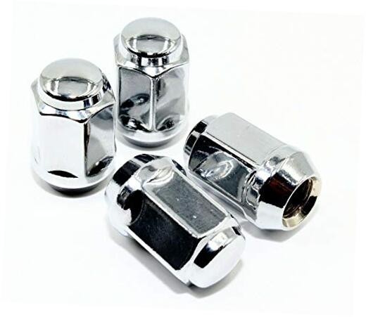 Set of 20 Veritek 1/2x20mm 13/16 Hex 1.5 Inch Chrome OEM Factory Style Acorn 