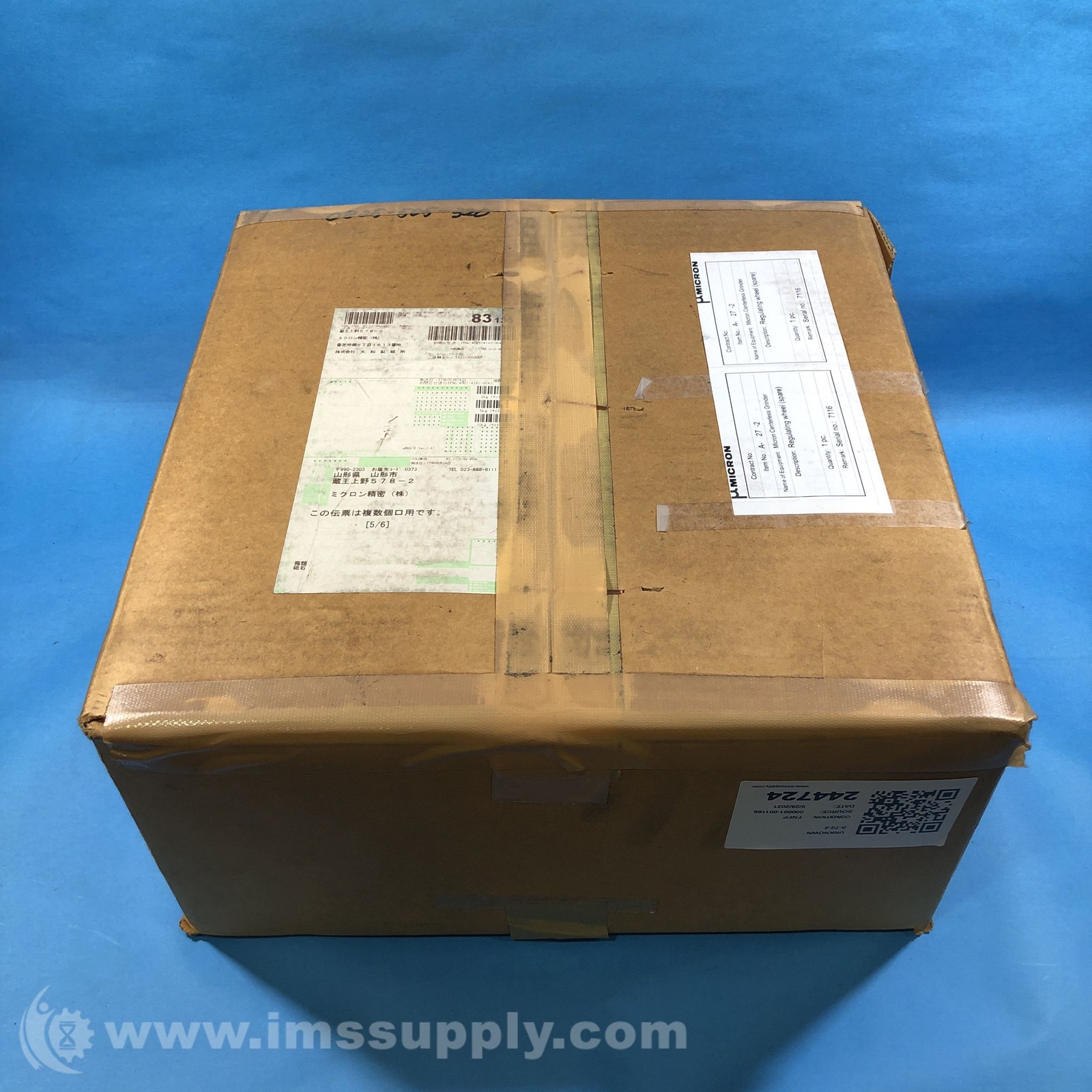 Micron A-72-2 Centerless Grinder Regulating Wheel FNFP