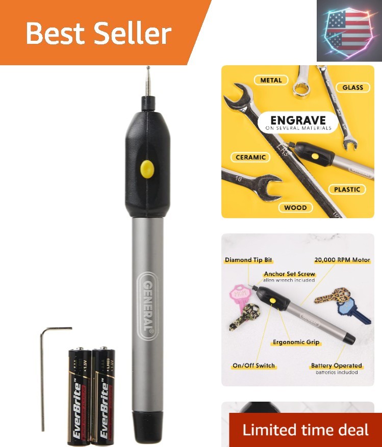 Cordless Engraving Pen for Metal - Diamond Tip Etching Tool for Engraving Toy...