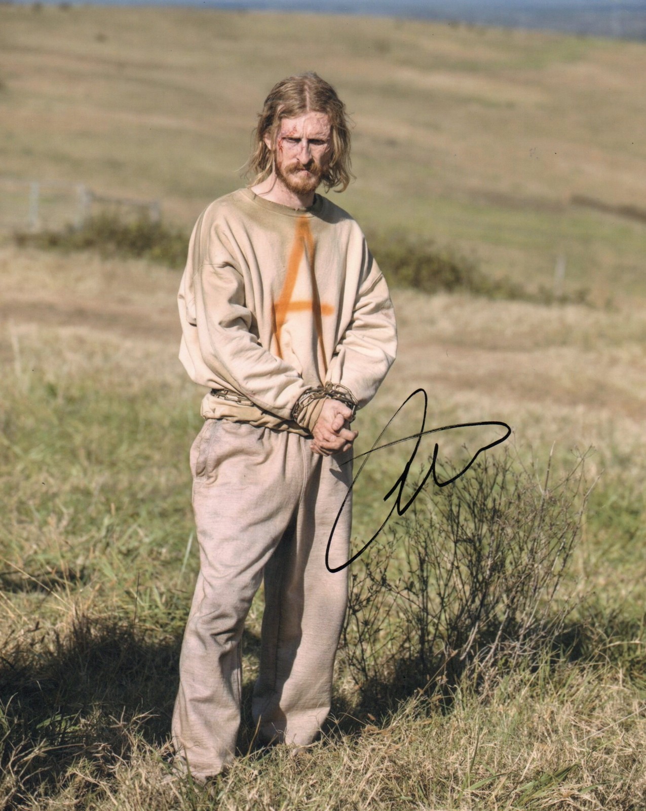 AUSTIN AMELIO SIGNED PHOTO (16) FEAR /  THE WALKING DEAD