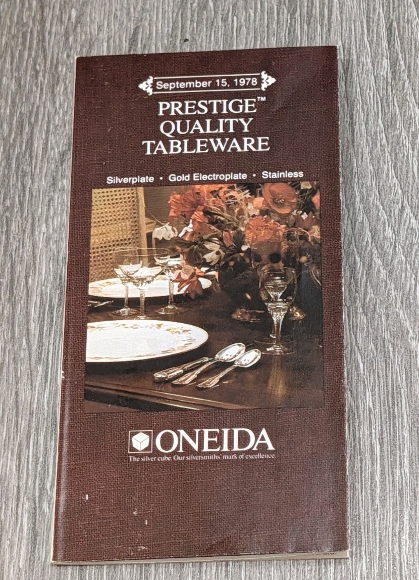 Prestige Quality Tableware Oneida Pamphlet