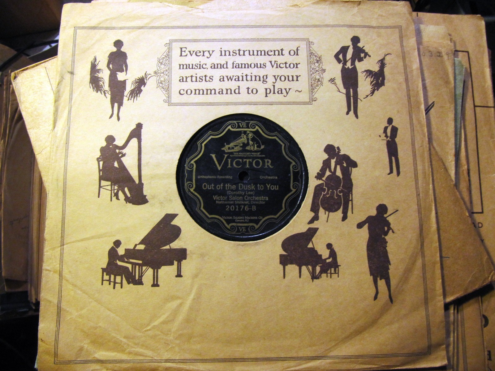 1926 Radio Star RAE ELEANOR BALL VIOLIN Out of the Dusk VICTOR SALON OR 20176