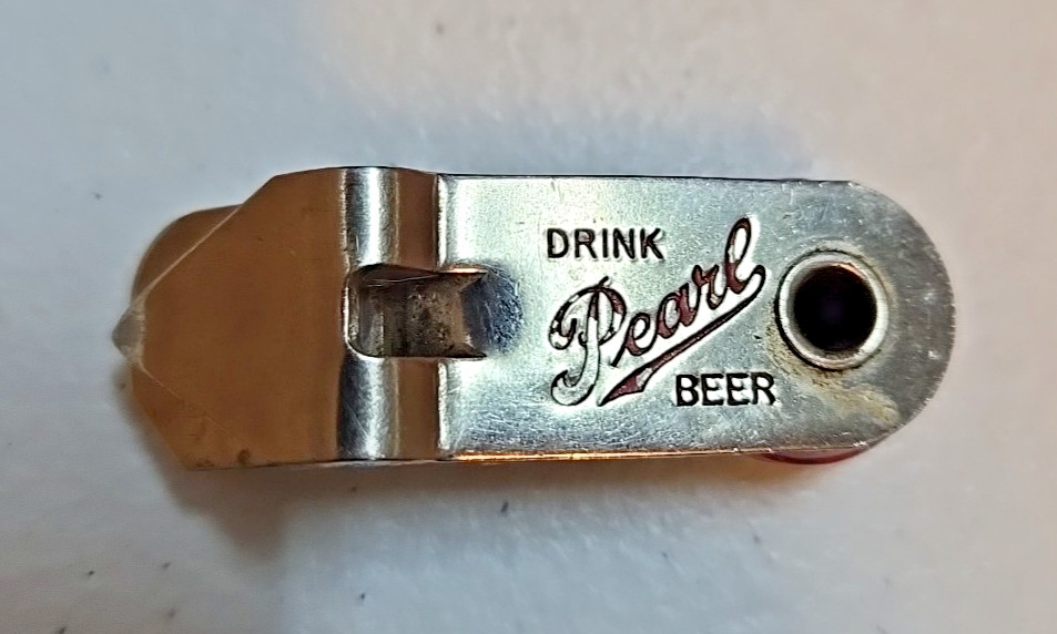 Vintage "Drink Pearl Beer" Swivel Bottle/Can Opener; Vaughn