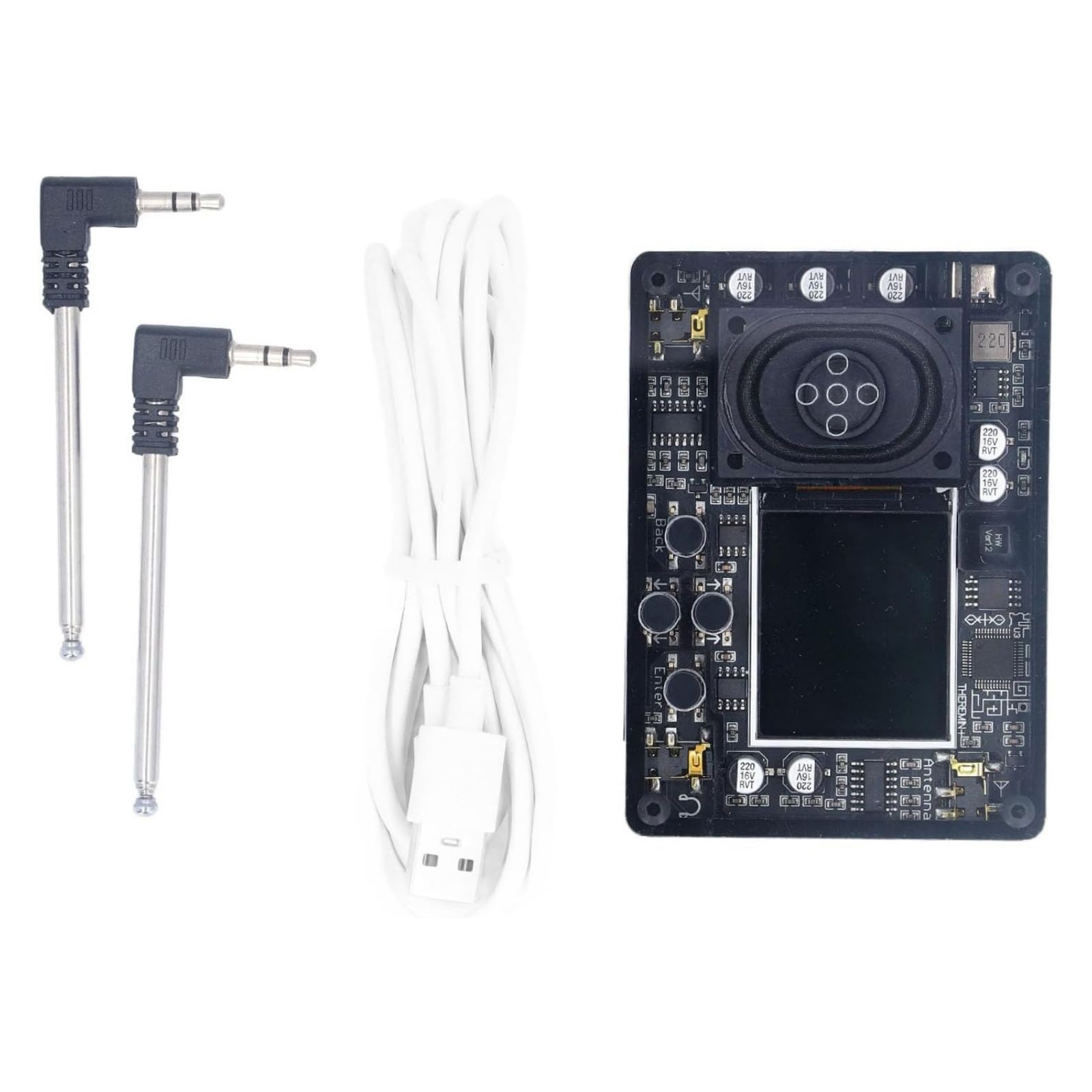 Mini Theremin Creative Retro Musical Electronic Instrument OLED Screen Display