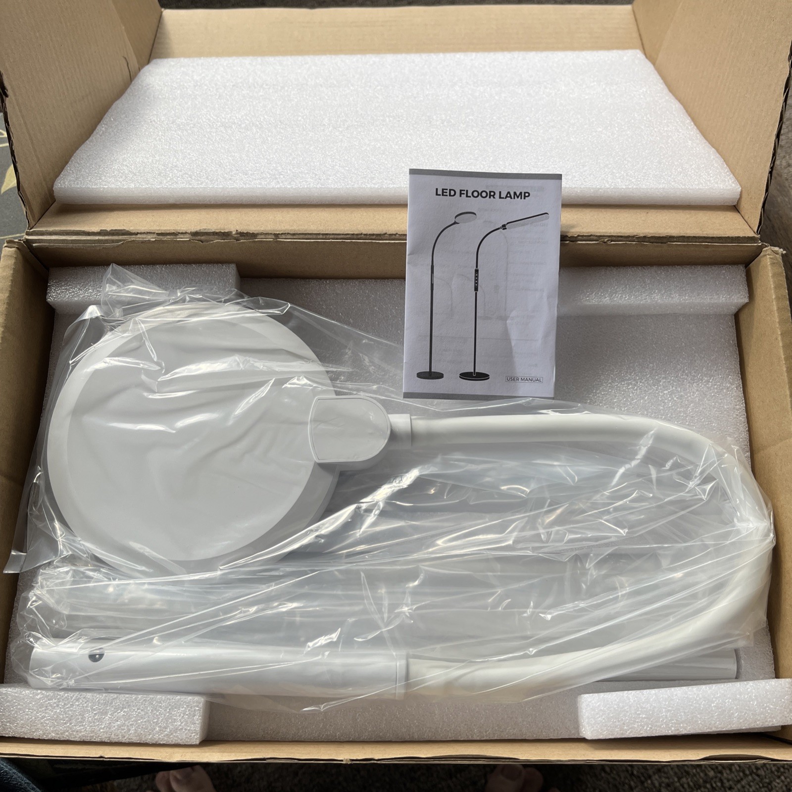 3 In 1 Light Therapy Floor Or Desk Lamp White With Remote