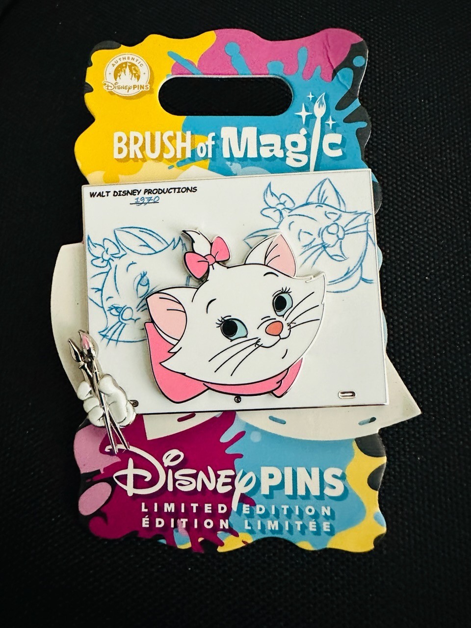 Disney Brush of Magic Marie Pin Aristocats LE 3750