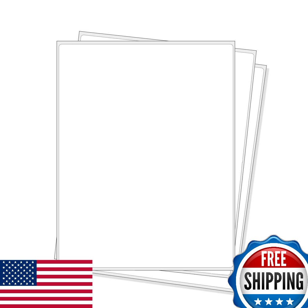 Full Sheet Address Shipping Labels 8.5x11 500 Labels