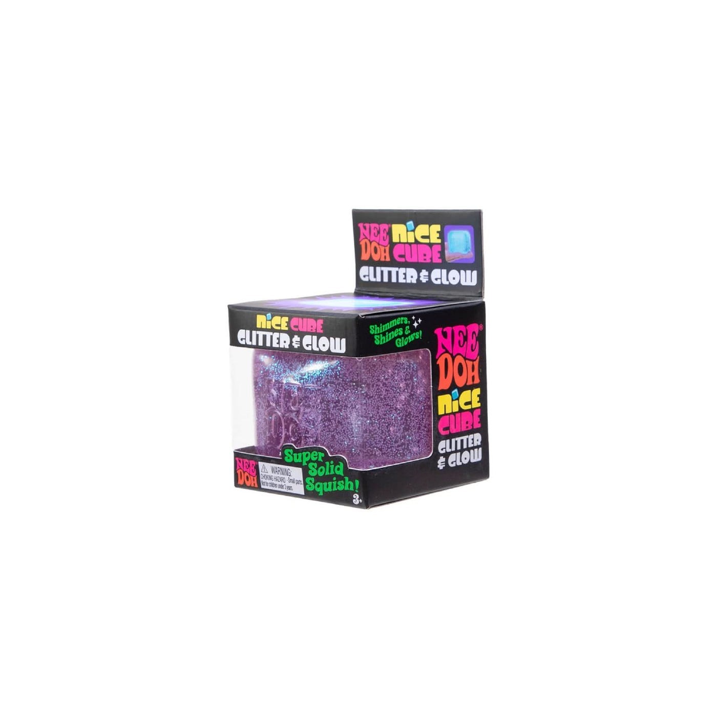 NeeDoh Nice Cube GLITTER & GLOW NEW & SEALED, COLOR VARIES; FAST SHIPPING!
