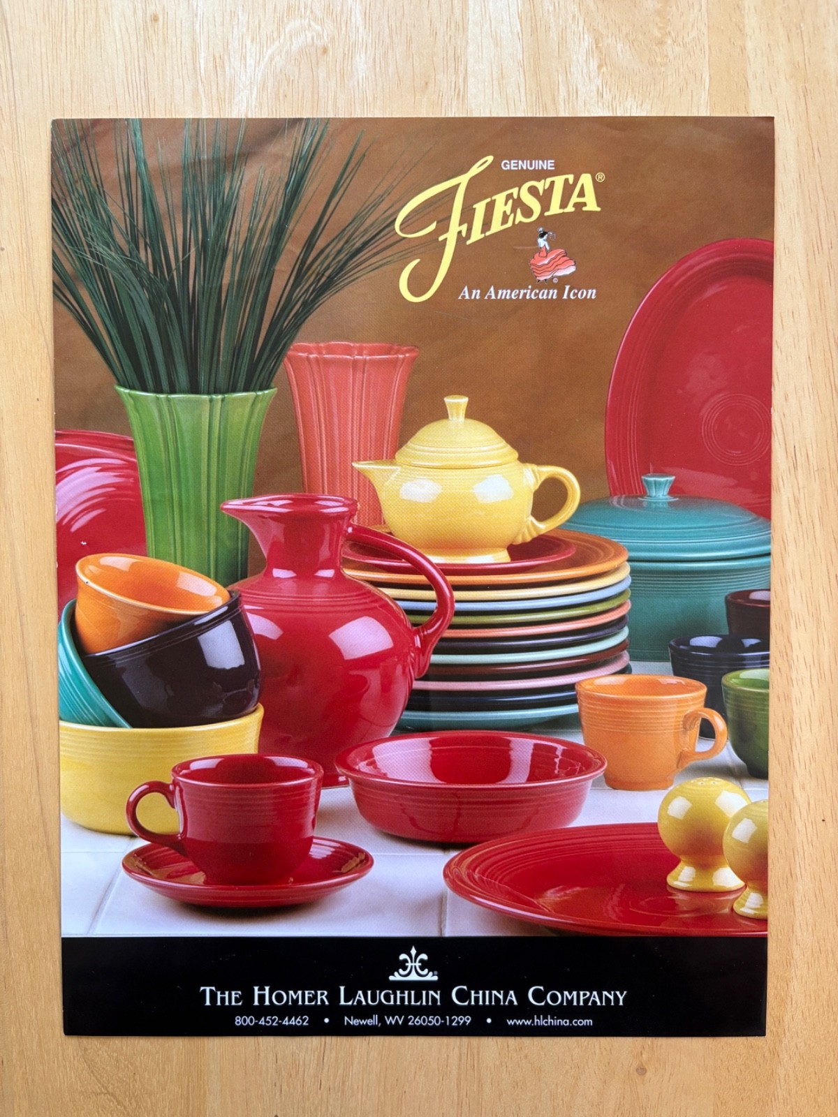 Fiesta Cut Sheet 2004 | Fiestaware List of Available Shapes | Brochure Guide