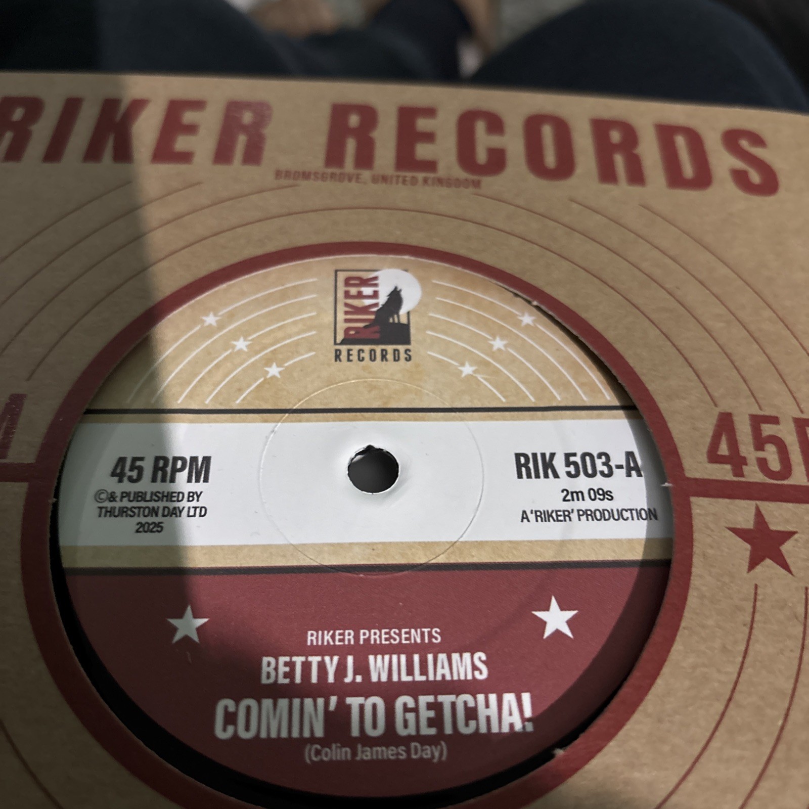 Betty J. Williams - Comin' To Getcha! / Why'd It Take So Long?, 7". Brand new.