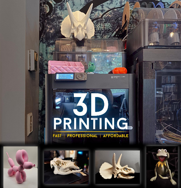 3D Printing Services for Utilities, Cosplay, Props, and Other Custom Designs