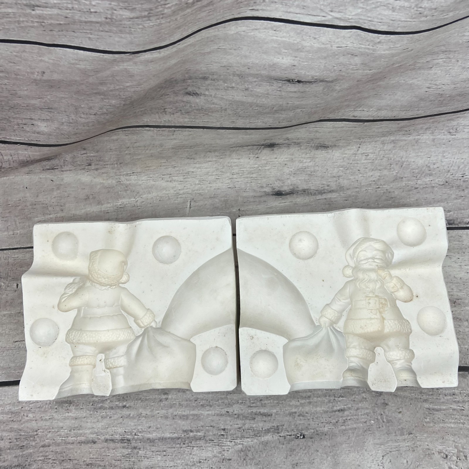 Holland Ceramic Casting Mold Christmas Santa Claus W/ Bag